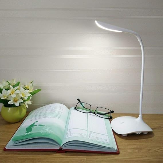 LED Touch Control Bedside Lamp – 3 Brightness Modes | USB Rechargeable | Eye Care Night Light