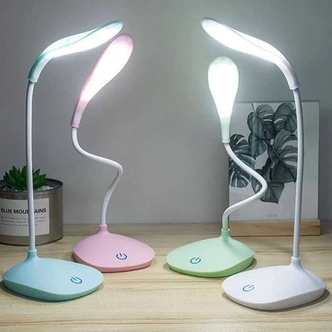LED Touch Control Bedside Lamp – 3 Brightness Modes | USB Rechargeable | Eye Care Night Light