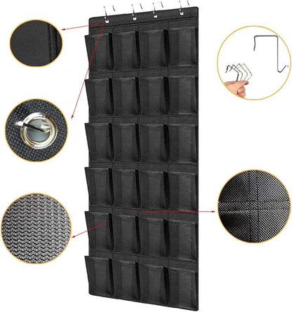 Multi-Pocket Over-Door Hanging Organizer | 24 Pockets