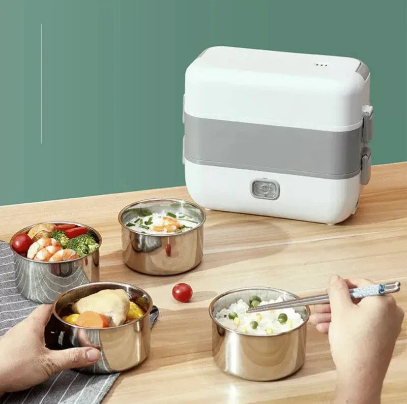 Electric Heating Lunch Box – USB Self-Heating | 1.5L Capacity | Office & Travel Use