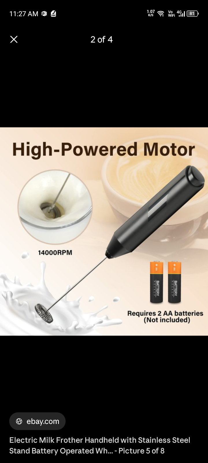 Electric Milk Frother (Best Choice!)