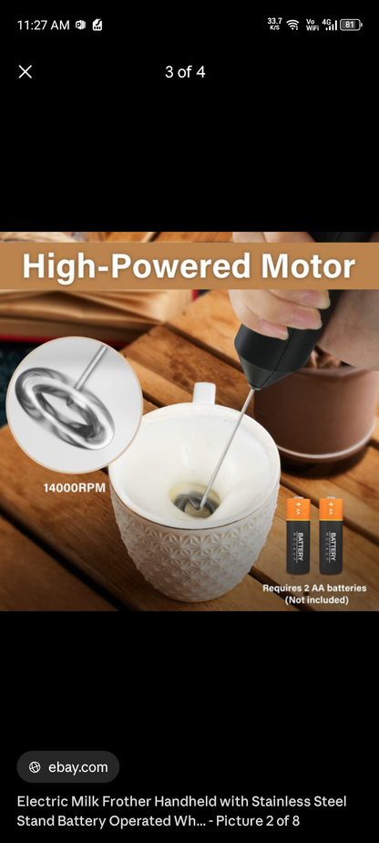 Electric Milk Frother (Best Choice!)