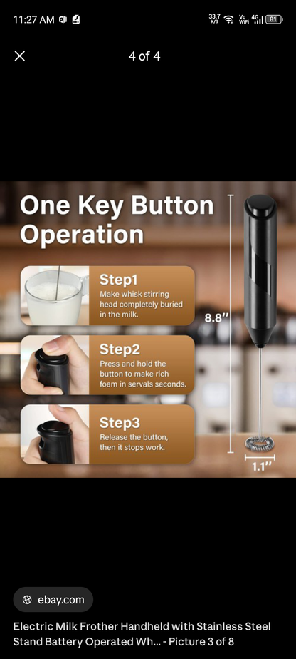 Electric Milk Frother (Best Choice!)